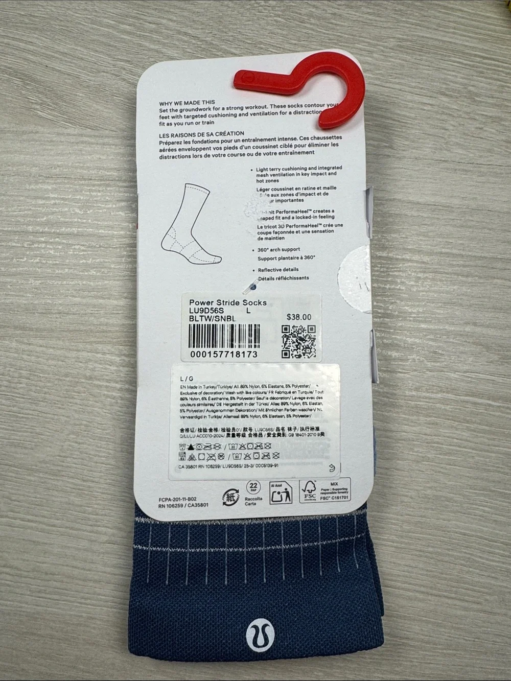 Lululemon Power Stride Socks